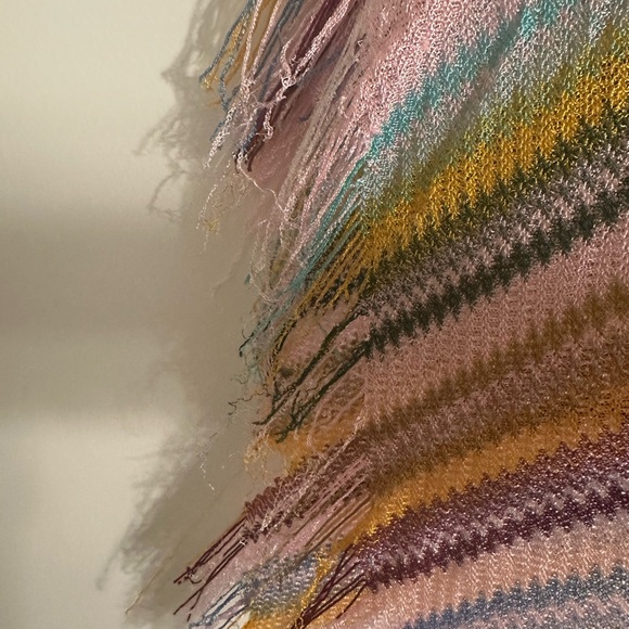 Missoni striped poncho/swim coverup with matching zigzag headband - Picture 5 of 8